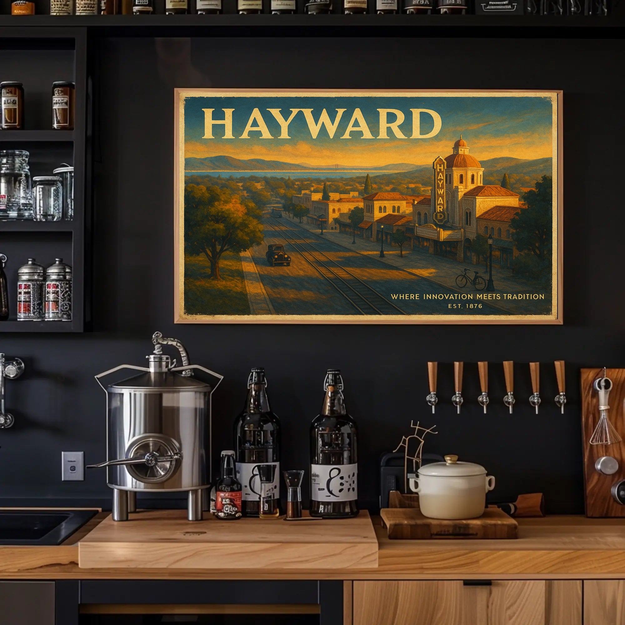 Hayward Travel Poster Where Innovation Meets Tradition