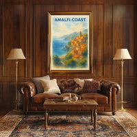 Amalfi Coast Poster Wall Art Museum Quality Print Giclee