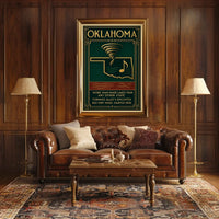 Oklahoma's Unique Culture and Geography Poster