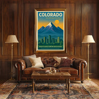 Discover Colorado Wall Art Print PosterGoat