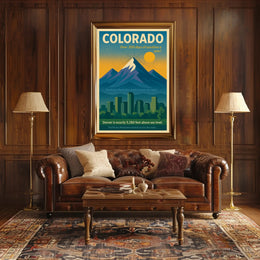 Discover Colorado Wall Art Print PosterGoat