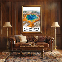 Yellowstone Watercolor Wall Art Poster