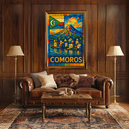 Comoros Vibrant Island Mosaic Poster