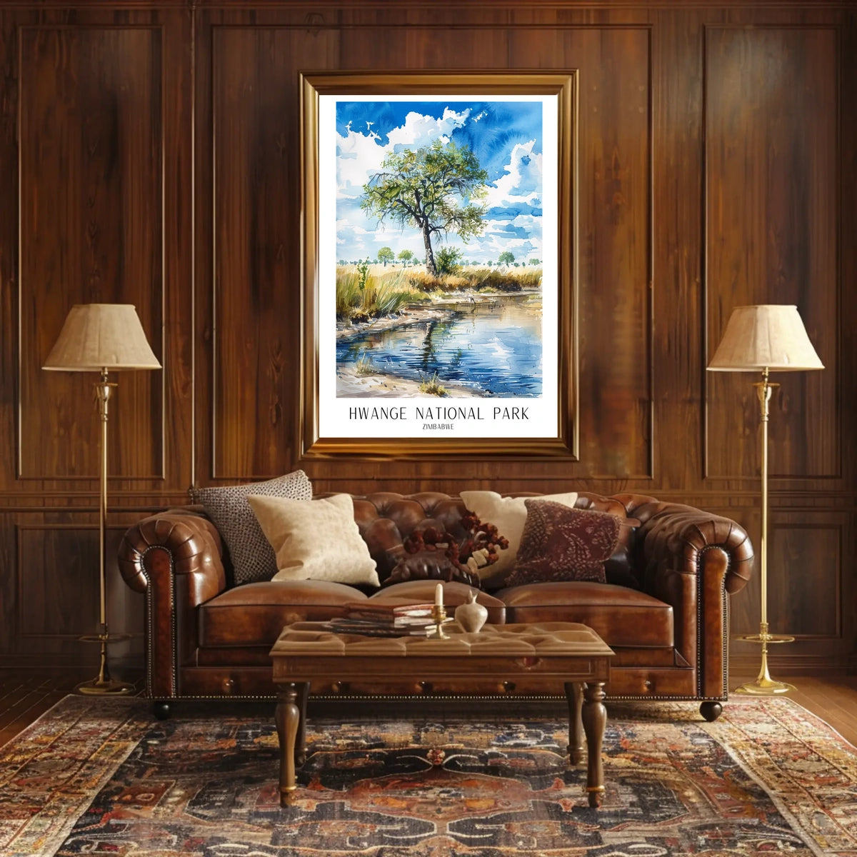 Hwange National Park Zimbabwe Poster
