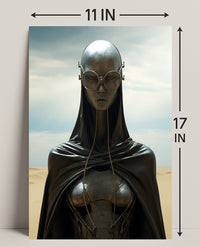 Futuristic Sentinel Poster