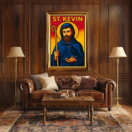 St. Kevin Iconography Poster