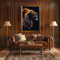 Majestic Lion In Vibrant Colors Poster