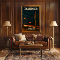 Chandler Arizona Travel Photography Realism Southwestern Desert City Vibe Wanderlust Poster