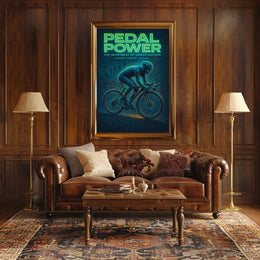 Pedal Power The Heartbeat of Urban Motion Poster