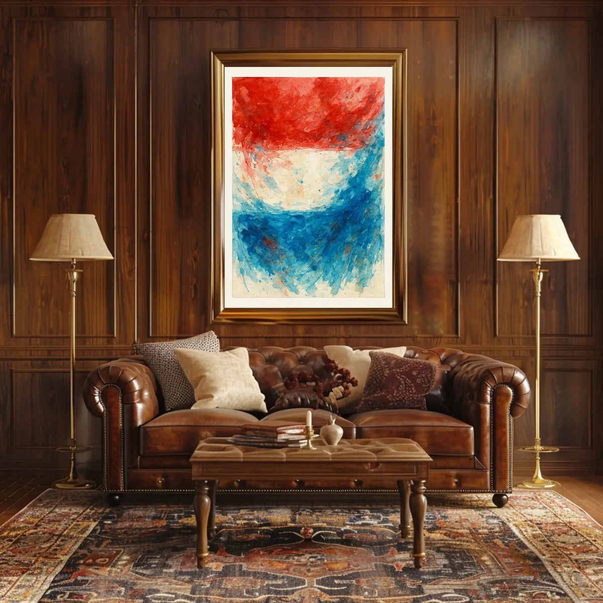 Abstract Patriotism Poster