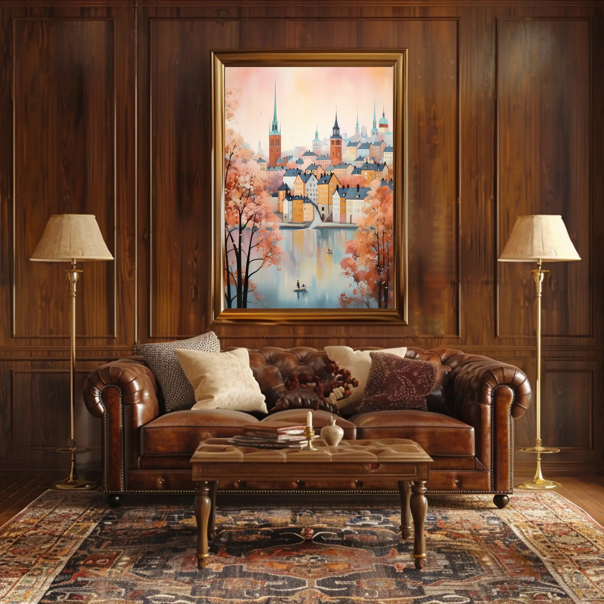 Autumn In The Cityscape Poster