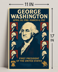 George Washington 1st President Poster PosterGoat