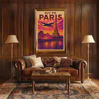 Fly To Paris Poster