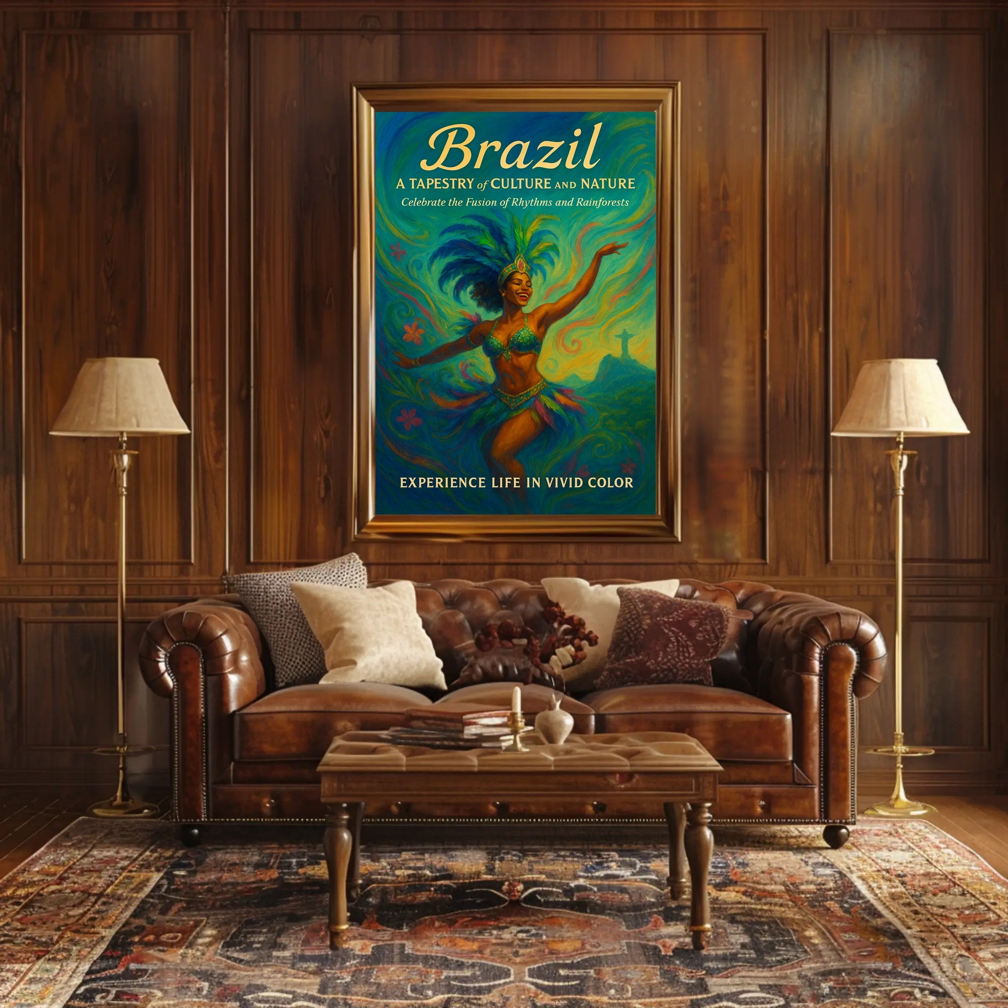 Brazil A Tapestry Of Culture And Poster