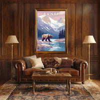 Banff Wilderness Adventure Vintage Travel Poster