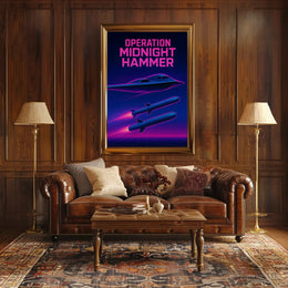 Operation Midnight Hammer: Futuristic Sci-Fi Poster PosterGoat