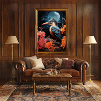 Enchanted Night Bird Poster
