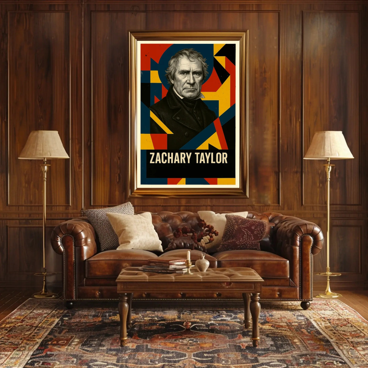Zachary Taylor 12th President of the United States Abstract Pop Poster