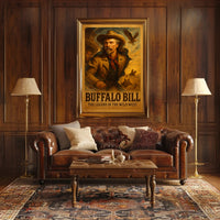 Buffalo Bill Wild West Adventure Poster Wall Art Print