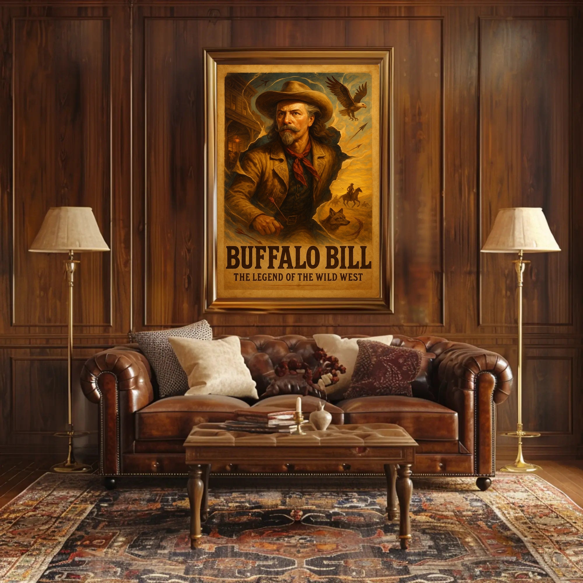 Buffalo Bill Wild West Adventure Poster Wall Art Print