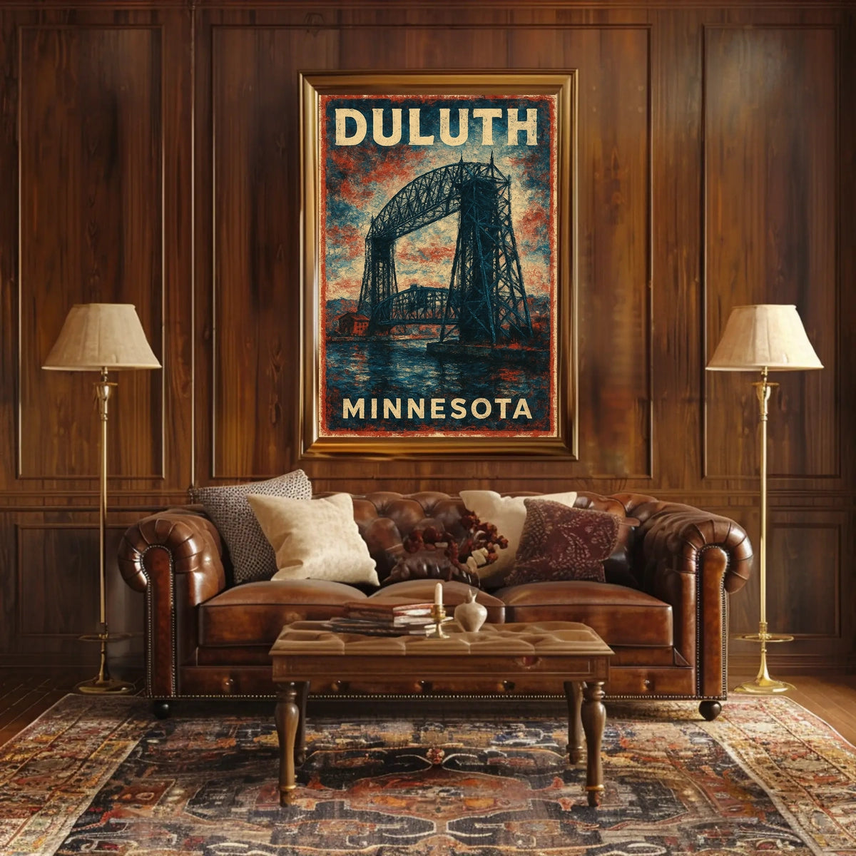 Duluth, Minnesota Iconic Bridge Poster
