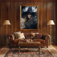 Enigmatic Witch Portrait Poster