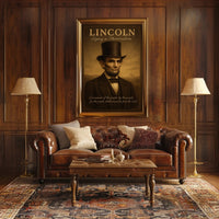 Abraham Lincoln Legacy in Photorealism Poster PosterGoat