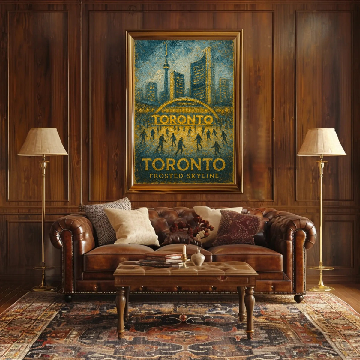 Toronto Frosted Skyline Poster