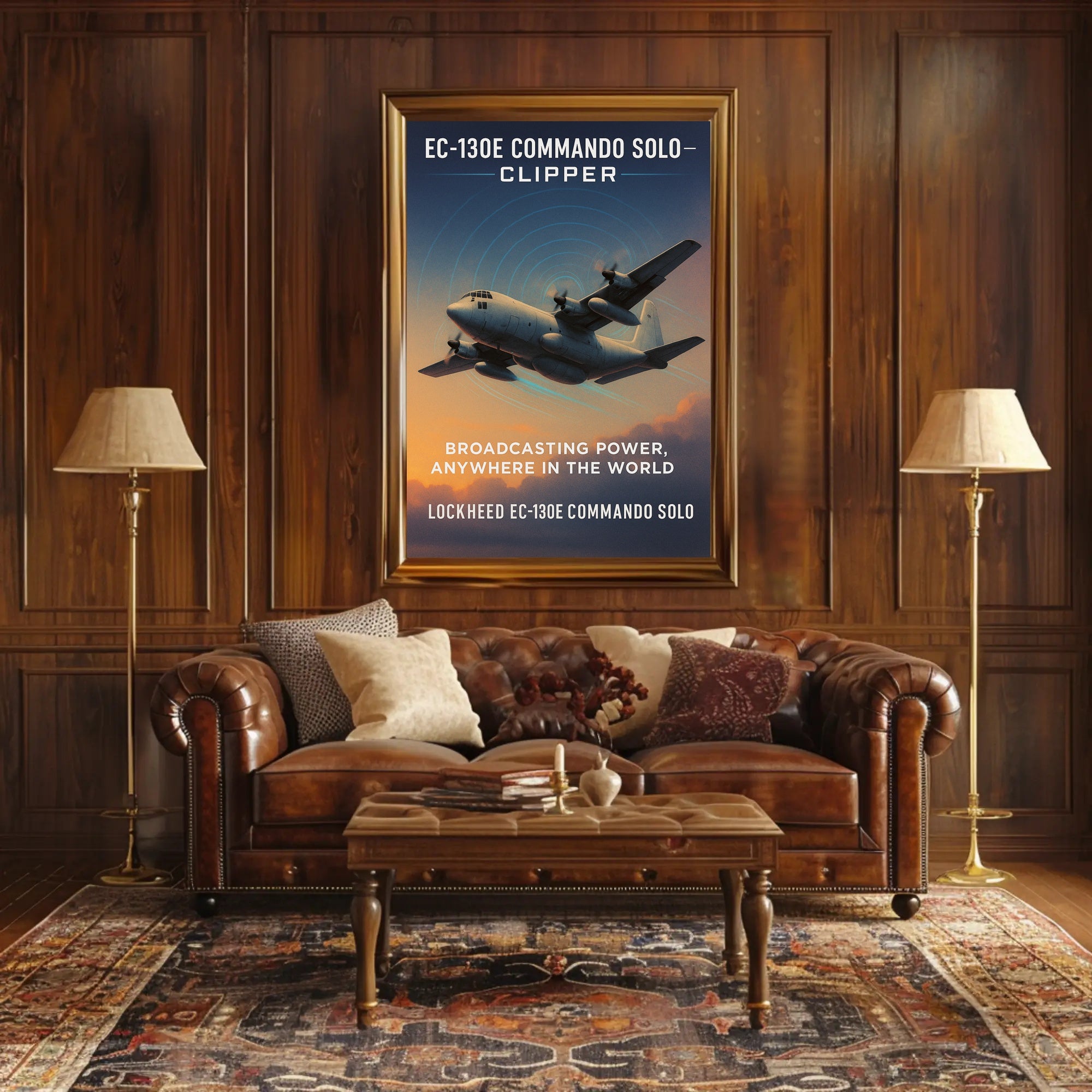 EC-130E Commando Solo Broadcasting Power Poster PosterGoat