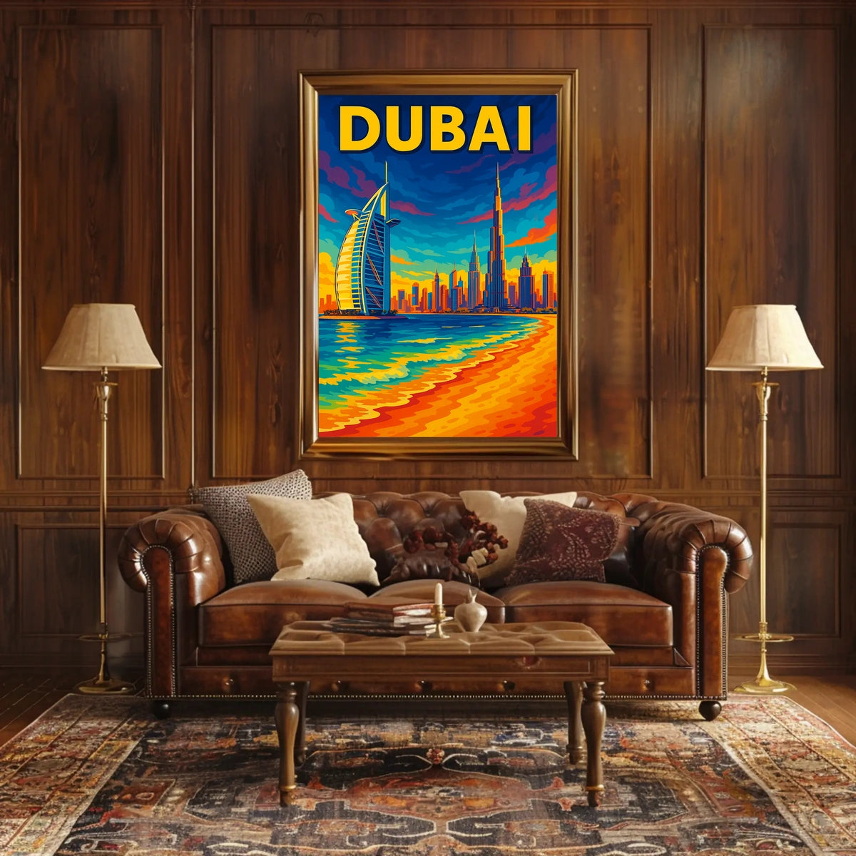 Dubai Skyline Poster