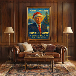 Christmas-Themed Presidential Holiday Poster