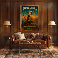 Buffalo Bill Vintage Western Cultural or Heritage Poster