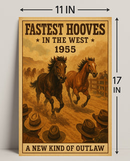 Western Horse Race Adventure Poster