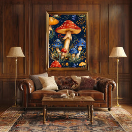 Enchanted Mushroom Forest Fantasy or Mythology Poster