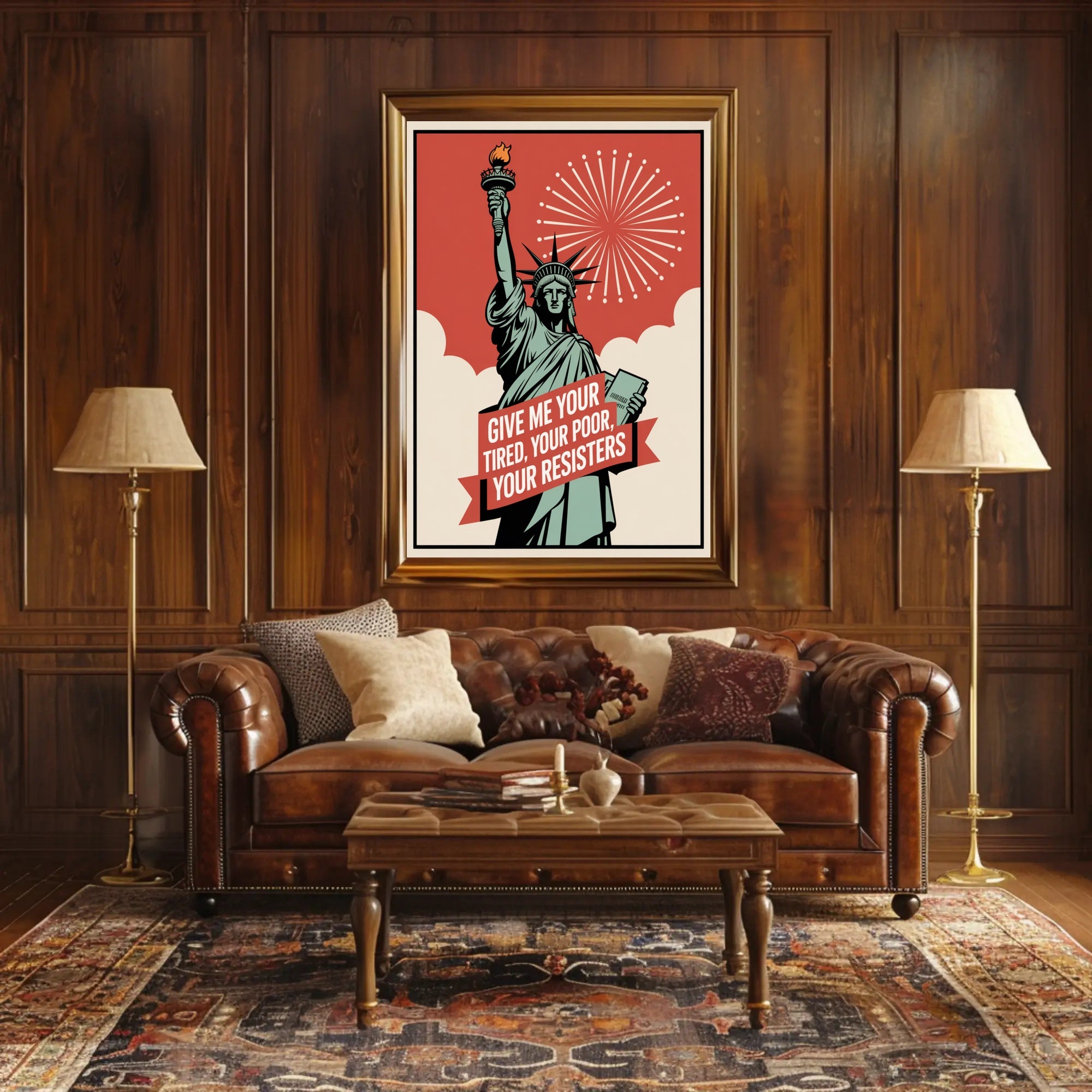 Statue of Liberty Resistance Political or Propaganda Poster