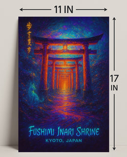 Fushimi Inari Shrine Kyoto Cultural or Heritage Poster