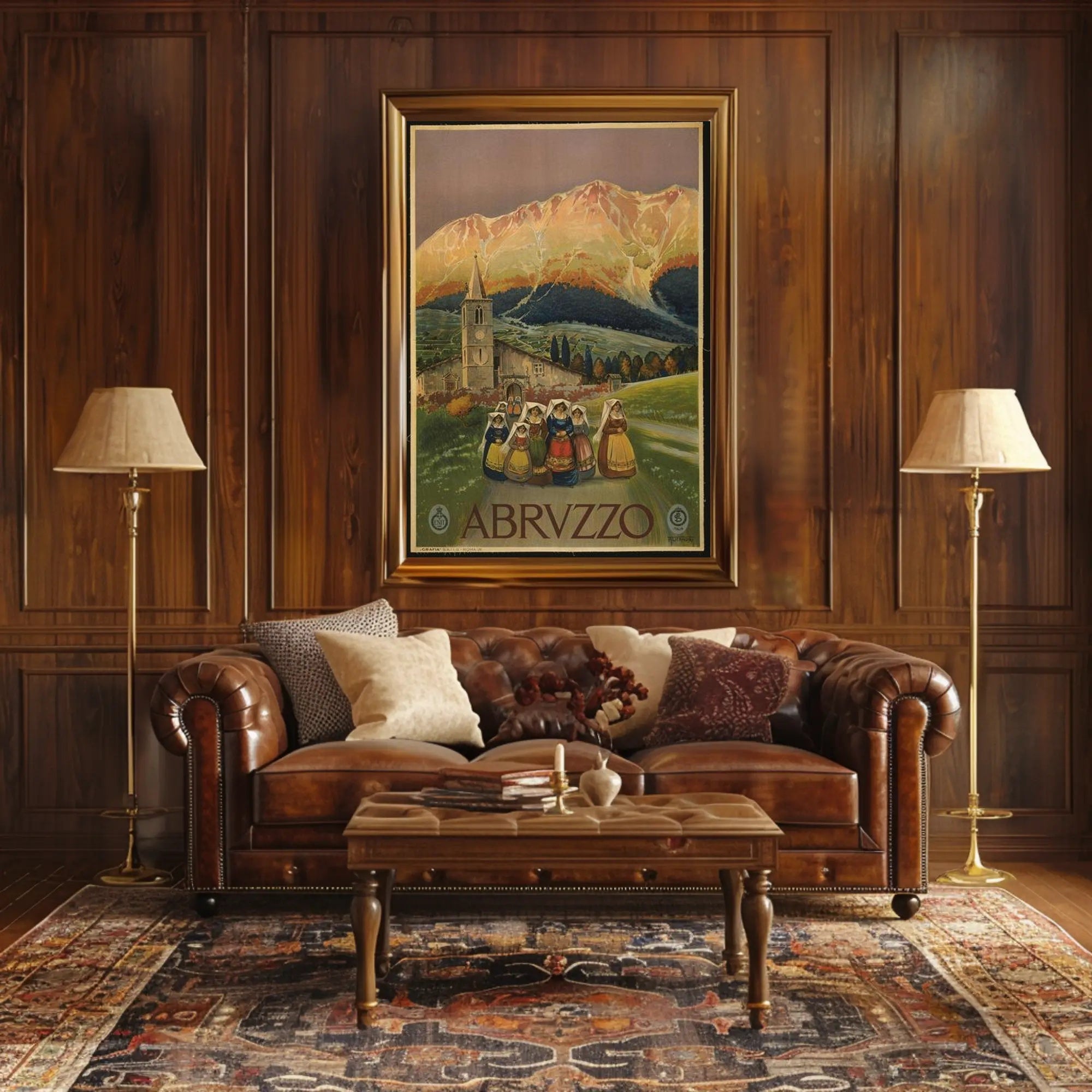 Abruzzo Scenic Art Print Poster for Home Decor and Travel Enthusiasts PosterGoat