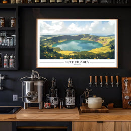 Sete Cidades Tranquil Landscape Travel Poster
