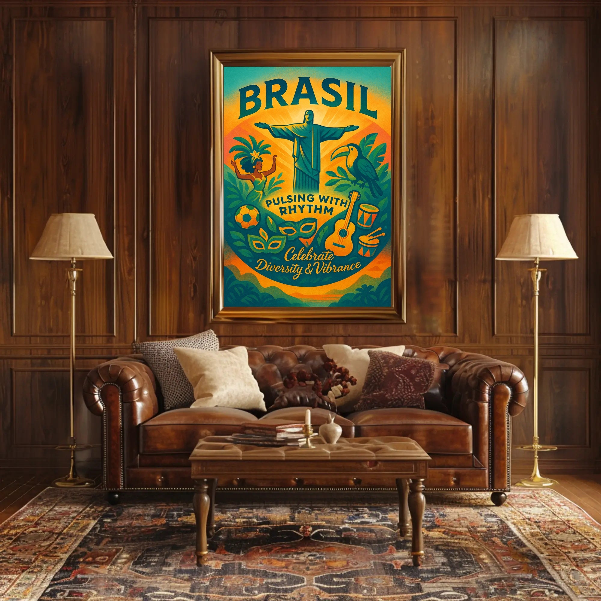 Brazilian Cultural Celebration Festive Artwork Cultural or Heritage Poster