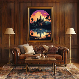 Sunset Over Angkor Wat Poster