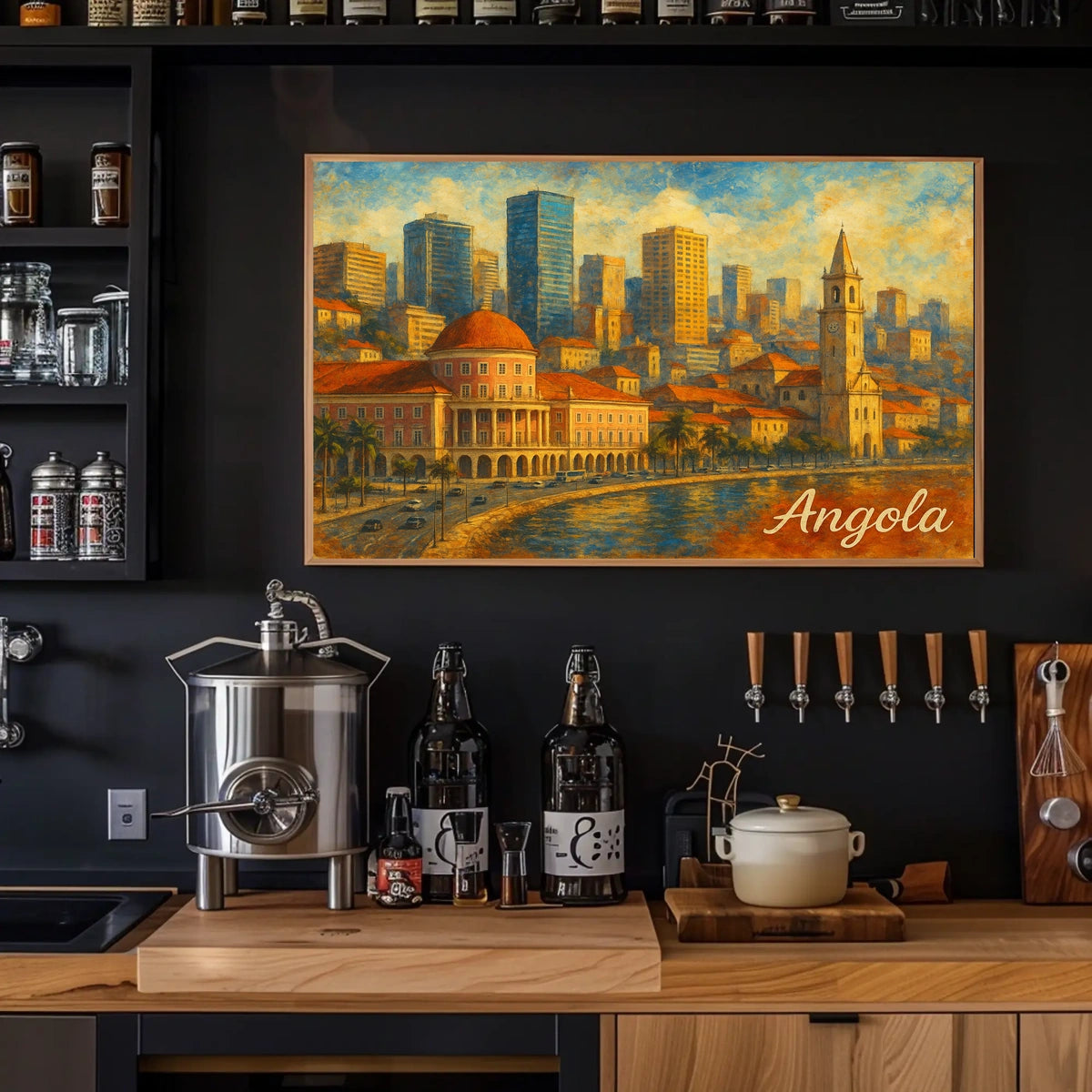 Angola Cityscape Poster