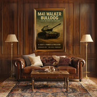 M41 Walker Bulldog A Legacy of Power and Precision Poster