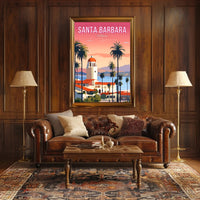 Santa Barbara Serene Escape Travel Poster