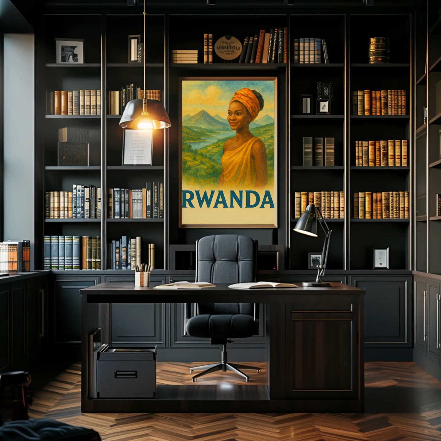 Rwanda Woman Valley Pride Poster Travel