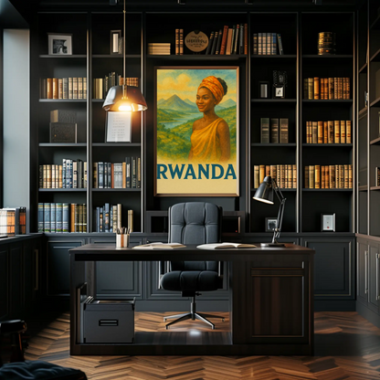 Rwanda Woman Valley Pride Poster Travel
