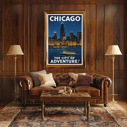 Chicago The City of Adventure Poster