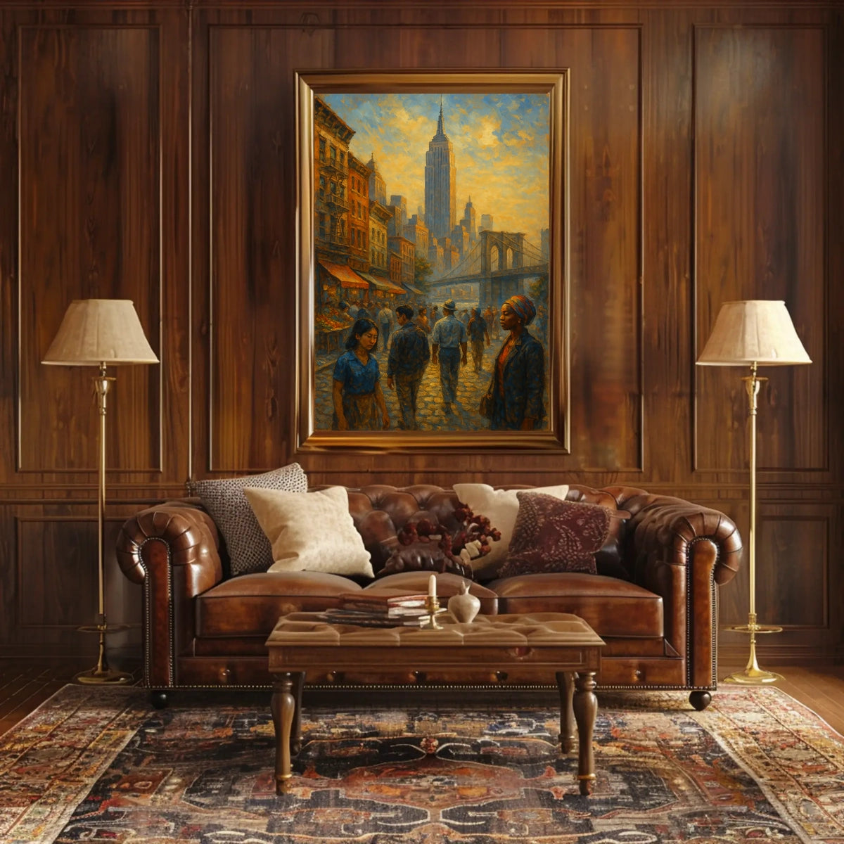 NYC Skyline Poster City Of Dreams Sunset Glow For City Folk