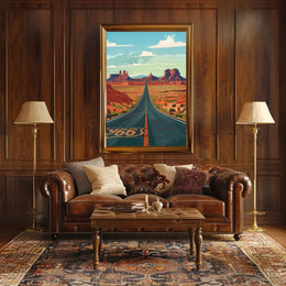 Route 66 Adventure: Retro Southwest Road Trip Poster