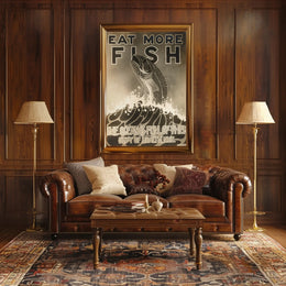 Fish Abundance NYC Vintage Public Health Poster PosterGoat