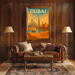 Dubai Poster Fusion Tradition And Modernity For Home Decor